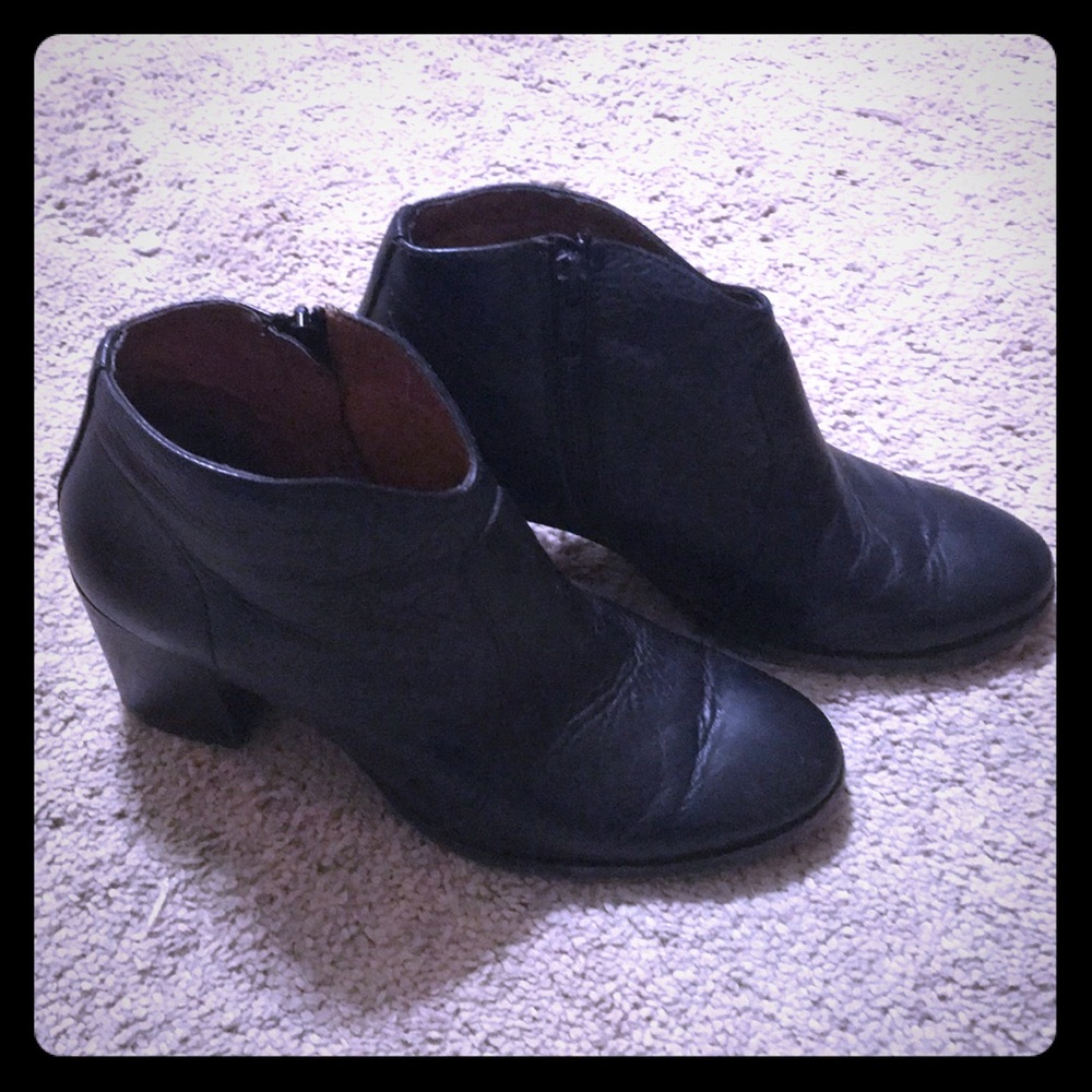 Frye black booties